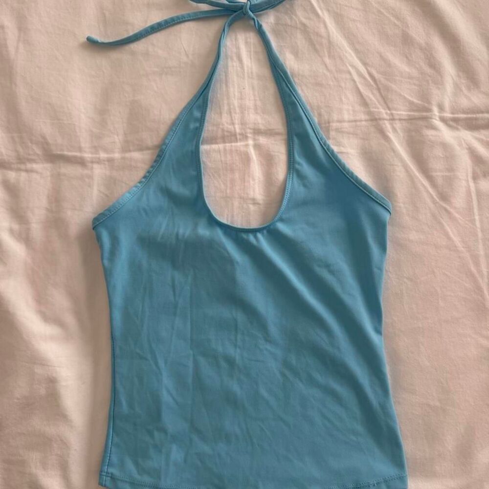 Pacsun Women's Blue Crop-top